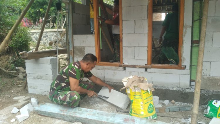 Progress Pembangunan Rumah Mbah Kasno Capai 60% dalam Program TMMD Reguler Ke-125 TA 2025
