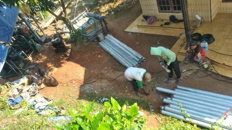 Satgas TMMD Kodim 0710/Pekalongan Siapkan Pemasangan Pipa dan Pompa Sibel di Desa Windurojo