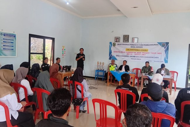 Mewakili Danramil Pelda Sudarwanto Hadiri Musrenbangdes Dukung Percepatan Pembangunan Desa Asinan