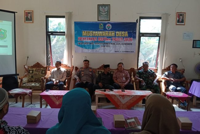 Danramil Menghadiri Undangan Musdes Penetapan RKPDES Tahun 2026 Di Wilayah Binaan 