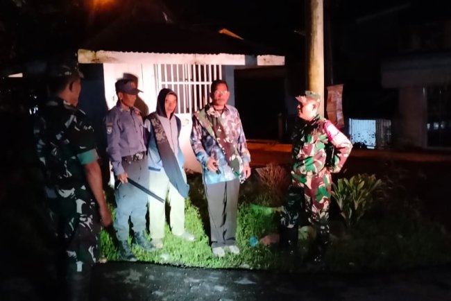 Babinsa Jajaran Kodim 0704 Banjarnegara melaksanakan Patroli Wilayah Binaan