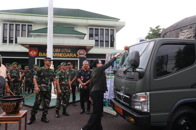 Truk Operasional dari Panglima TNI Perkuat Kodim 0704 Banjarnegara
