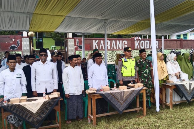 Mewakili Danramil Serka Heru Karmanto Menghadiri Upacara Hari Santri Nasional Tingkat Kecamatan