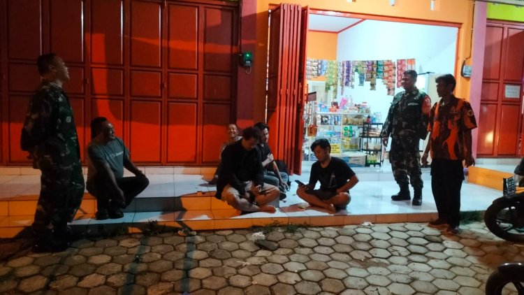 Koramil 11 Punggelan Gelar Patroli Malam Warga Punggelan Merasa Lebih Aman
