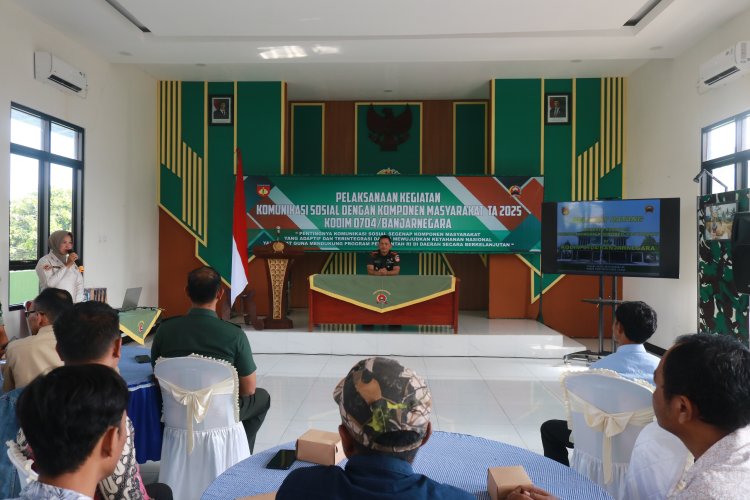 Komunikasi Sosial Jadi Langkah TNI Bangun Ketahanan Bangsa