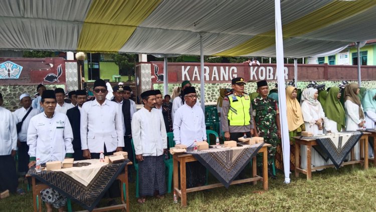 Mewakili Danramil Serka Heru Karmanto Menghadiri Upacara Hari Santri Nasional Tingkat Kecamatan