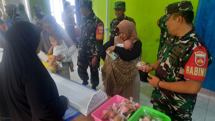 Koramil 03 Wanadadi Dampingi Kegiatan Ilp Ngudi Kamulyan 1 Desa Karangjambe