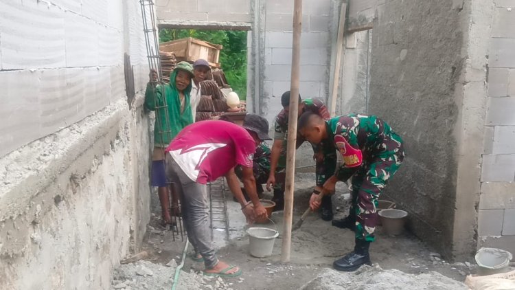 Koramil 11 Punggelan Bantu Program RTLH