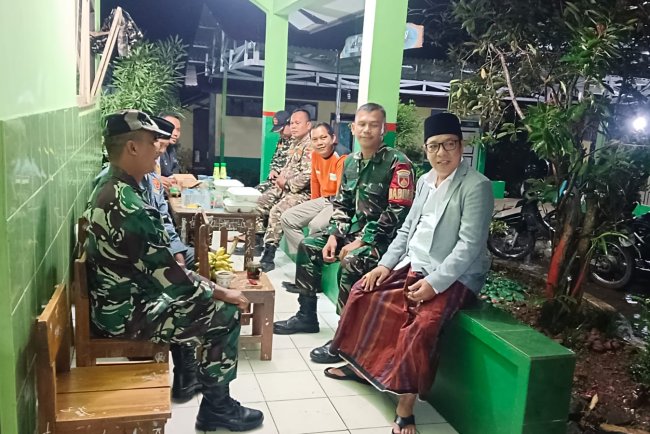 Koramil 09 Susukan Laksanakan Patroli Malam, Tingkatkan Kamtibmas di wilayah Susukan