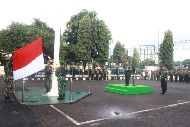 Dandim 0704 Banjarnegara Pimpin Upacara Bendera 17-an