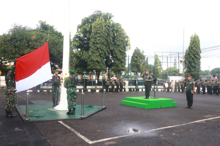 Dandim 0704 Banjarnegara Pimpin Upacara Bendera 17-an