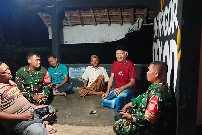 Koramil 09 Susukan Gelar Patroli Malam, Guna Tingkatkan Kamtibmas