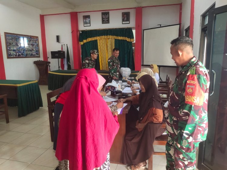 Koramil 03 Wanadadi Dampingi Posyandu Lansia, Wujud Kepedulian Kesehatan Warga Karangjambe