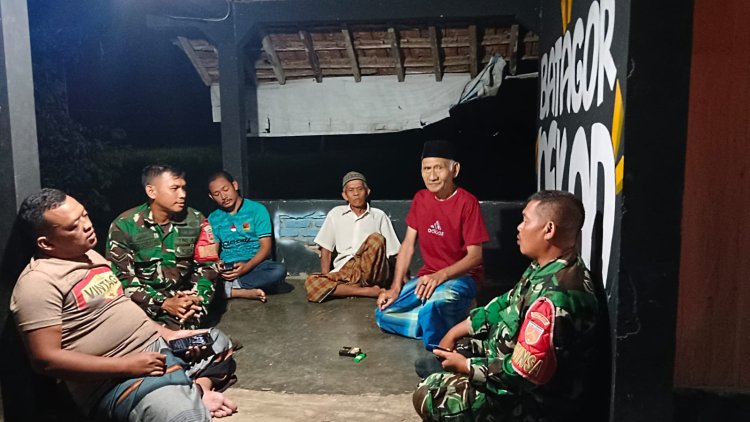 Koramil 09 Susukan Gelar Patroli Malam, Guna Tingkatkan Kamtibmas