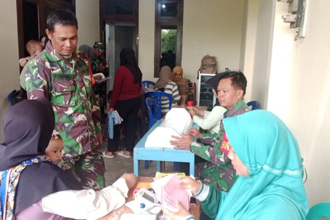 Babinsa Monitoring Posyandu Balita