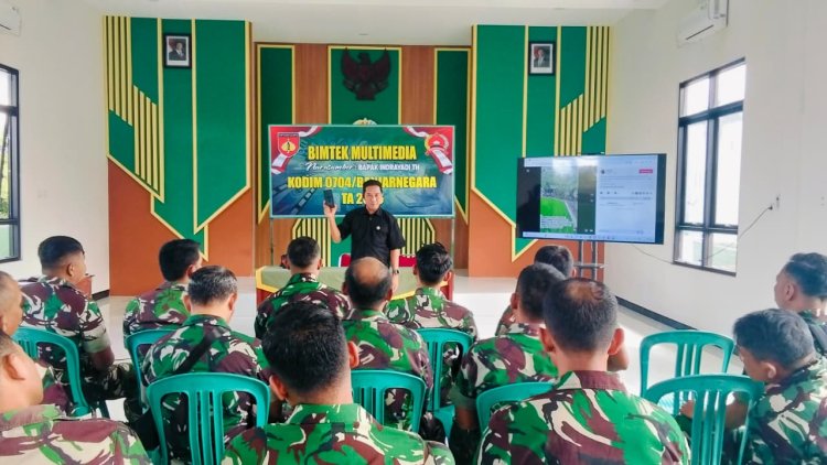 Kodim 0704/Banjarnegara Gelar Bimtek Multimedia Tingkatkan Profesionalisme Publikasi Satuan