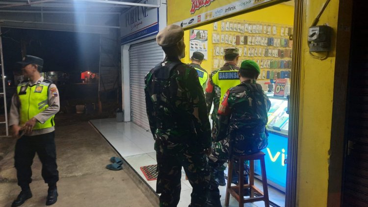 Koramil dan Polsek Wanadadi Laksanakan Patroli Gabungan Demi Wujudkan Kamtibmas