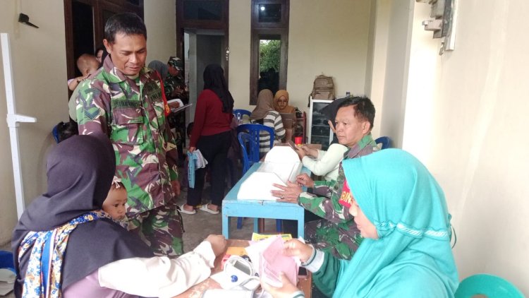 Babinsa Monitoring Posyandu Balita