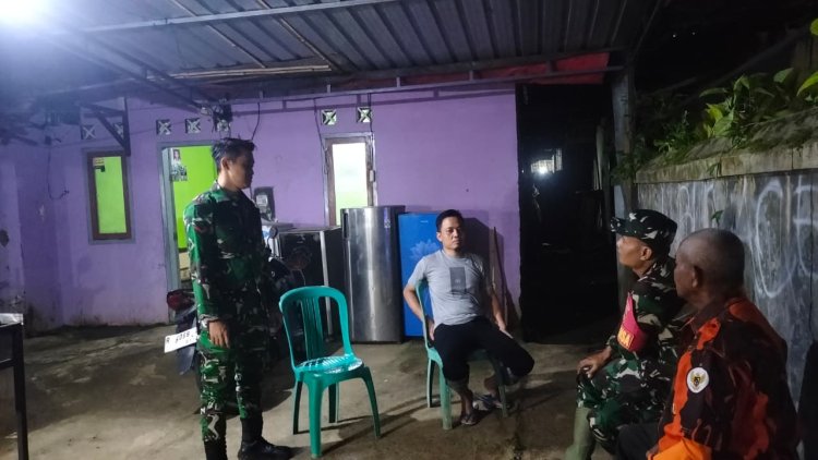 Babinsa Laksanakan Patroli bersama Tokoh Masyarakat dan Ormas