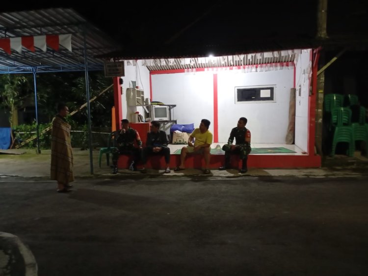 Anggota Koramil 13 Banjarmangu Melaksanakan Patroli