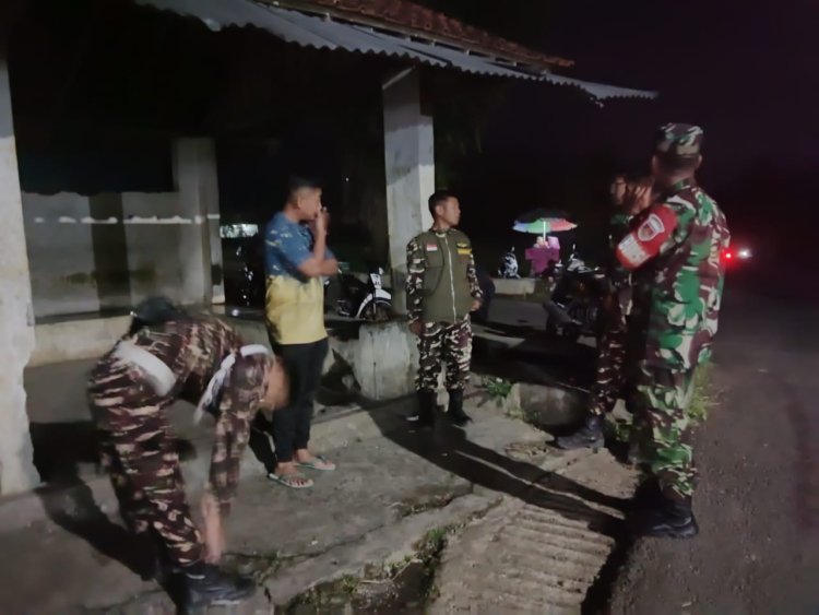 Anggota Koramil 14 Madukara Melaksanakan Patroli