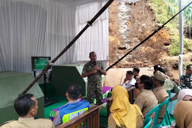 TNI AD Bangun Jembatan Garuda di Banjarnegara, Bukti Hadirnya Negara untuk Rakyat