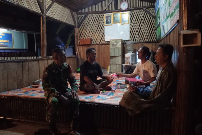 Koramil 13 Banjarmangu laksanakan patroli