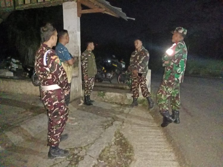 Babinsa dan Aparat keamanan Desa Bersatu Ciptakan Lingkungan Aman dan Nyaman