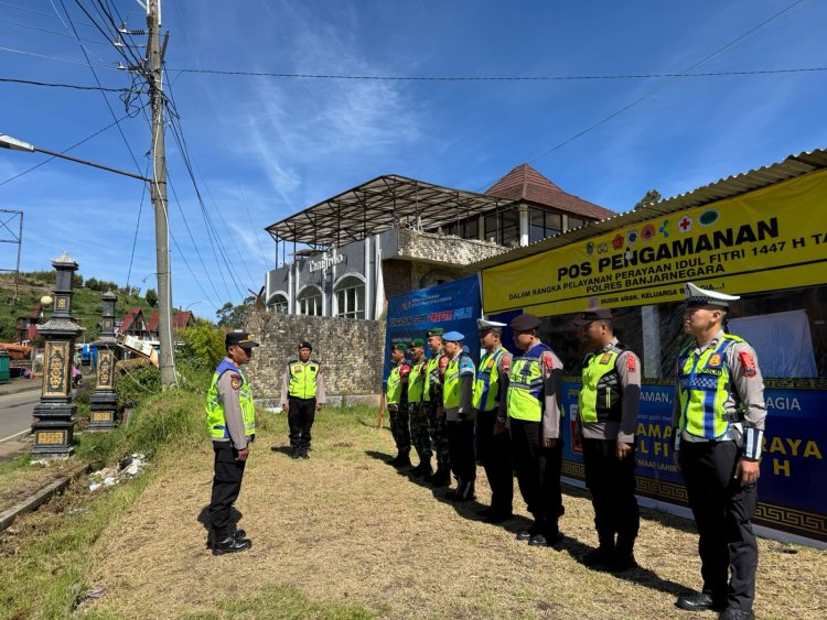 Koramil 05 Batur dan Polri Amankan Wisata Dieng