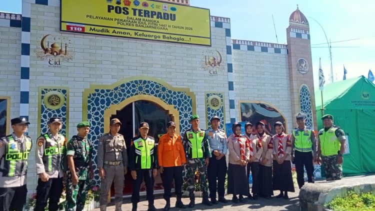 Koramil 06 Kalibening Laksanakan Pengamanan Dan Pelayanan Di Pos Pam Lebaran