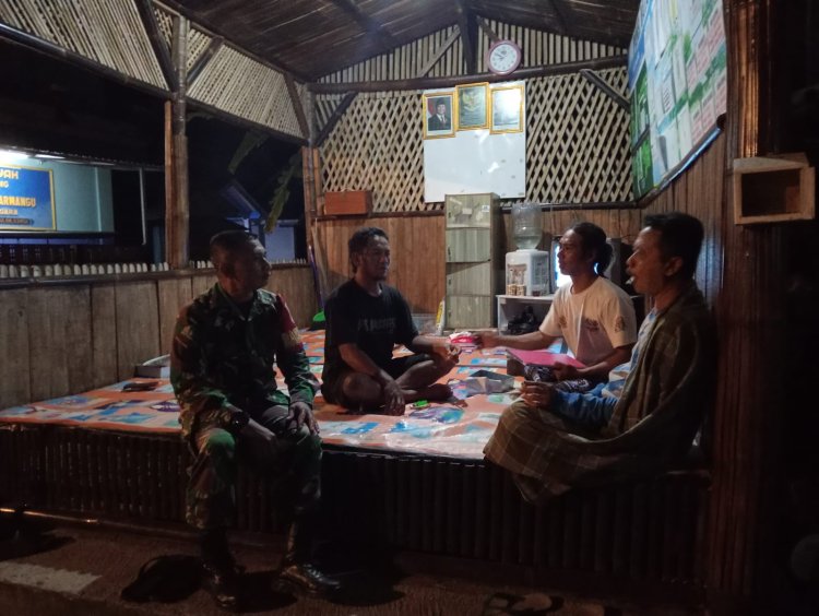 Koramil 13 Banjarmangu laksanakan patroli