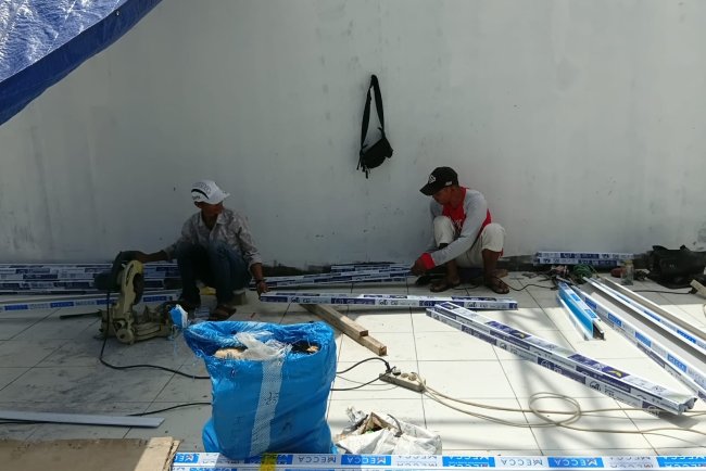 Pembangunan KDKMP Desa Situwangi Dipercepat Babinsa Turut Dampingi