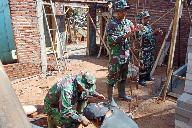 Koramil 08 Melaksanakan kerja Bakti