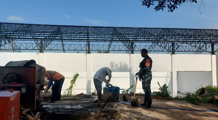 Babinsa Koramil 01 Banjarnegara Awasi Pembangunan KDKMP di Kelurahan Sokanandi