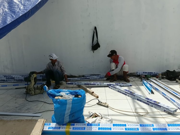 Pembangunan KDKMP Desa Situwangi Dipercepat Babinsa Turut Dampingi