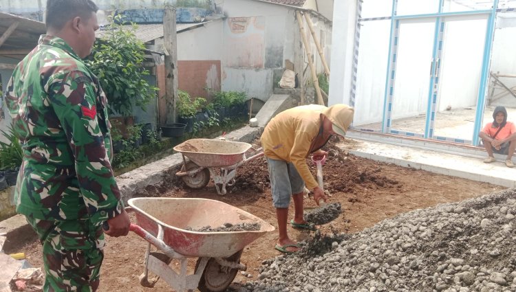 Babinsa Dampingi Pembangunan KDKMP Desa Pagelak