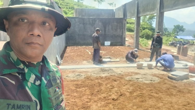 Di Tengah Debu dan Keramik KDKMP Tanjungtirta Terus Berbenah