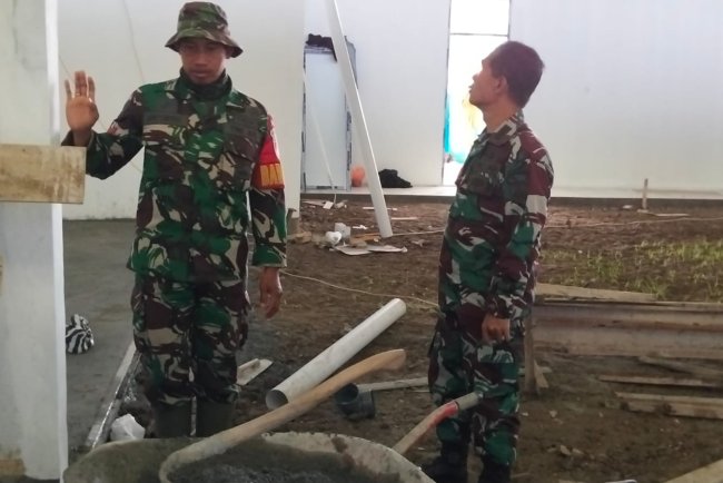 Pj Danramil 03 Wanadadi Tinjau Pembangunan KDKMP di Desa Linggasari