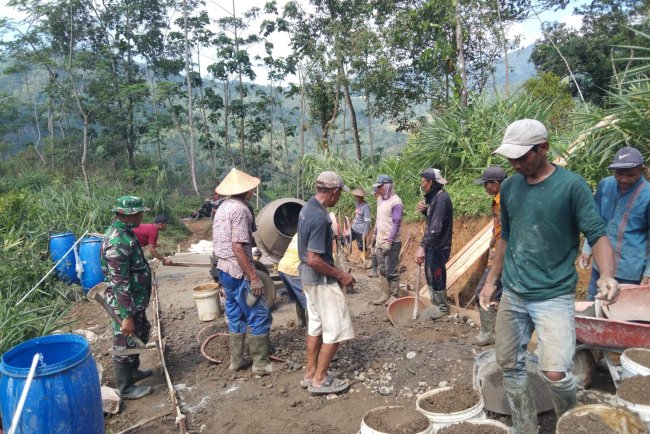 TMMD Sengkuyung Tahap II Kodim 0704 Banjarnegara Dorong Pembangunan Desa Lawen