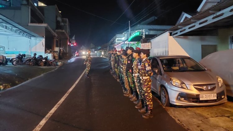  Koramil 16 Pejawaran Gelar Patroli Bersama Komponen Masyarakat