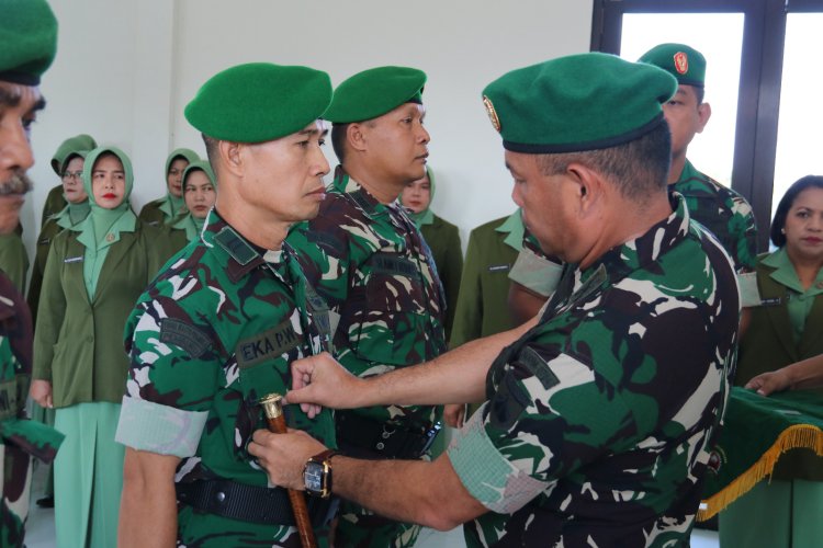 Dandim 0704 Banjarnegara Pimpin Corps Raport Sertijab dan Pelepasan Personel Purna Tugas