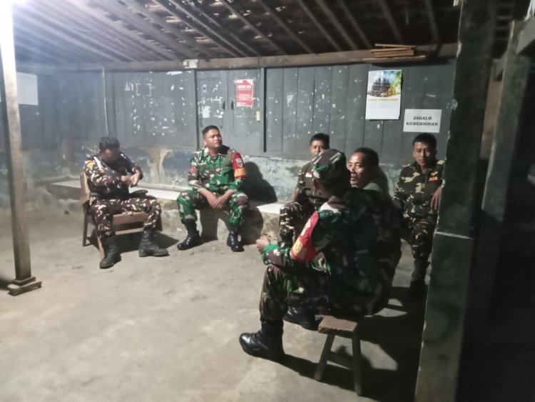 Babinsa dan Aparat keamanan Desa Bersatu Ciptakan Lingkungan Aman dan Nyaman