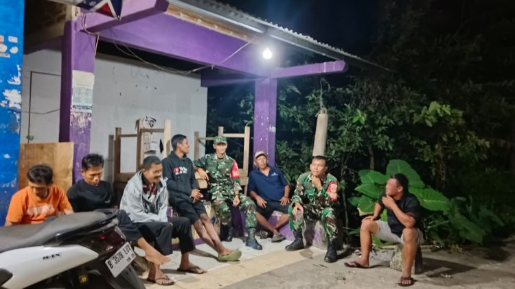 Koramil 09 Susukan Laksanakan Patroli Malam Tingkatkan Kamtibmas di wilayah Susukan