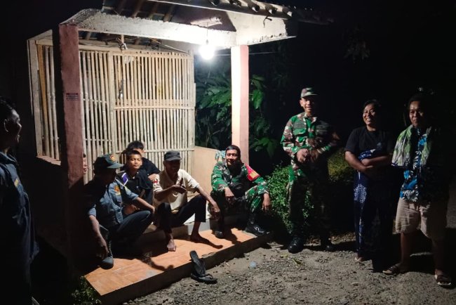 Koramil 09 Susukan Intensifkan Patroli Malam Bersama Warga Wujud Nyata Sinergi Jaga Kamtibmas