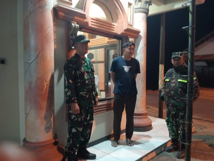 Berikan Rasa Aman Dan Nyaman Koramil Rutin Laksanakan Patroli Malam