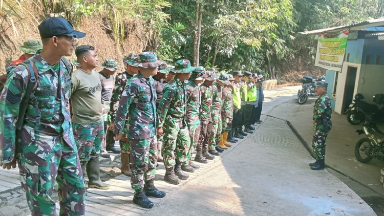 Apel Pagi Jadi Awal Semangat Satgas TMMD Bangun Desa Gumelem Kulon