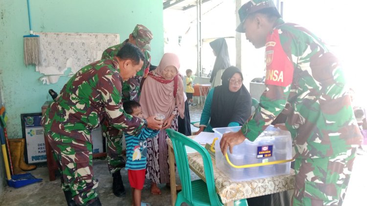 Koramil 18 Pagentan Dukung Posyandu Margo Mulyo 10 sebagai Upaya Pencegahan Stunting di Desa Pagentan
