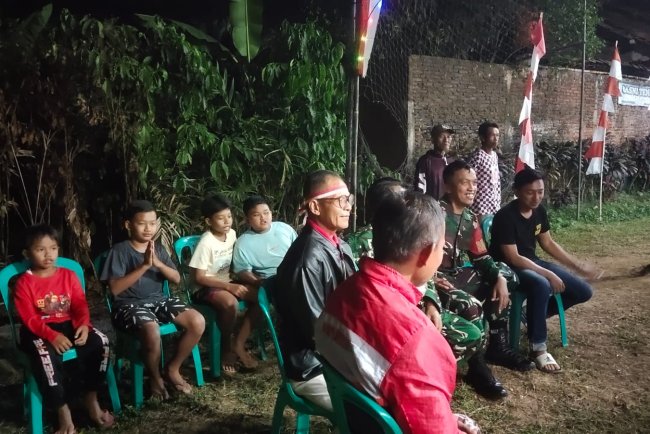 Babinsa Melaksanakan Pam Dalam Rangka  Peringatan Hut Ri Ke 81 Di Desa Kutayasa