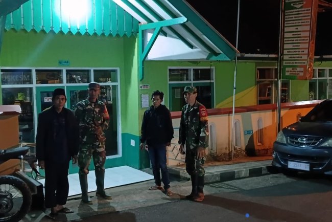 KORAMIL 18/PAGENTAN  MELAKSANAKAN PATROLI MALAM