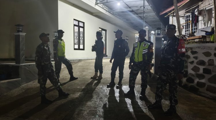 Koramil 16 Pejawaran Gelar Patroli Bersama Komponen Masyarakat Guna Ciptakan Kondisi Yang Aman